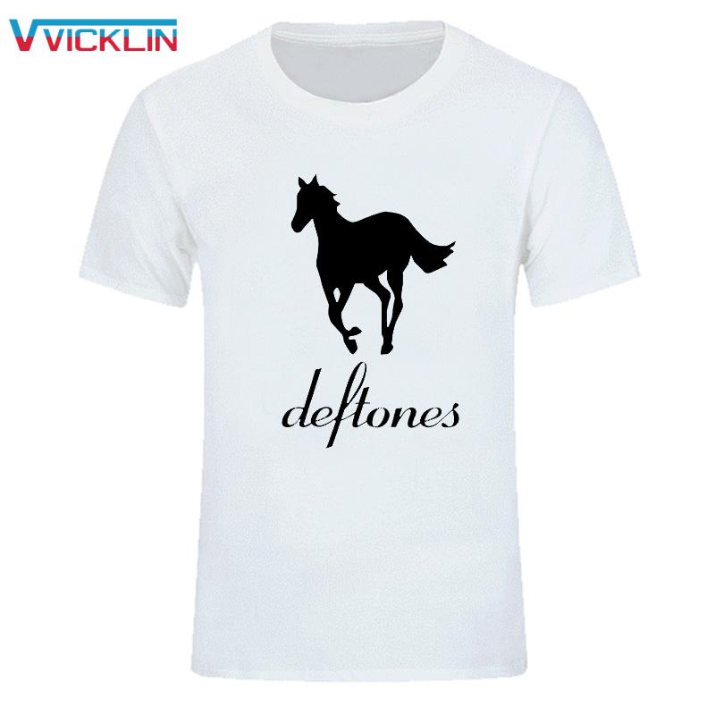 Terbaik Jual Produk Baru Dexter Deftones Pria T Katun Kemeja O Leher Lengan Pendek Kaus Desain Buatan (Putih)-Intl