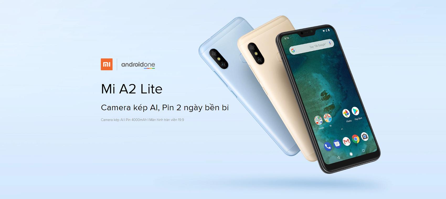 Điện thoại Xiaomi Mi A2 Lite 3GB+32GB