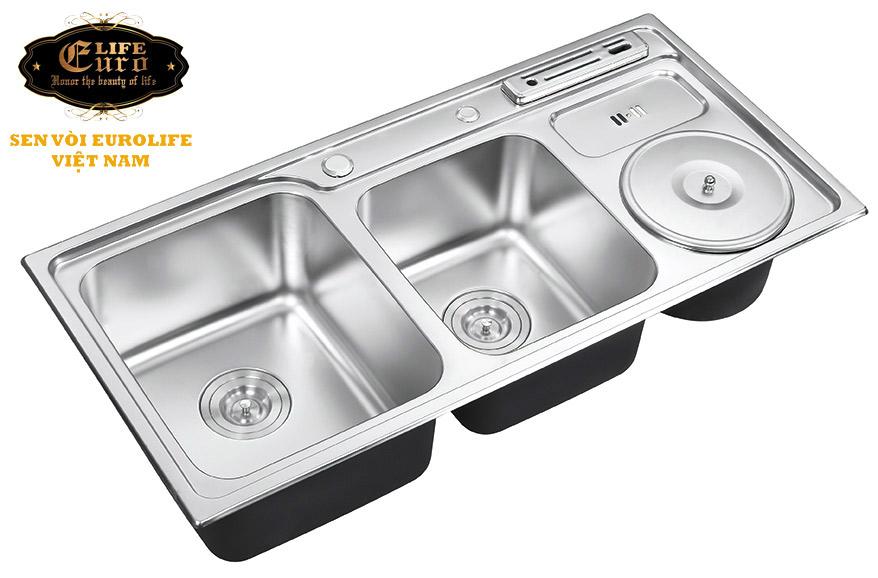 Chậu-rửa-chén-Inox-2-hộc-một-hố-rác-Eurolife-EL-C4-(Trắng-bạc)-12.jpg