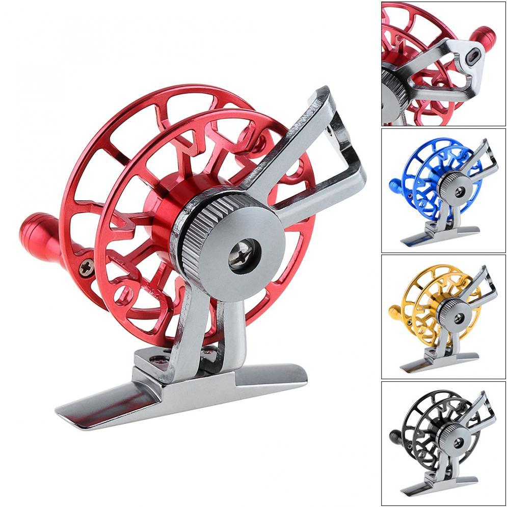 Penuh Penuh Ultra Ringan Mantan Es Reel Pancing Terbang Roda Pancing CNC Mesin Aluminium Warna Merah