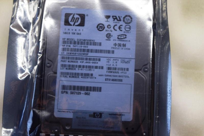 盻� c盻ｩng Server HP 146GB 10K RPM SAS 2.5Inch HDD (507119-001) HDD g蘯ｯn trong  [Hﾃ� N盻冓]