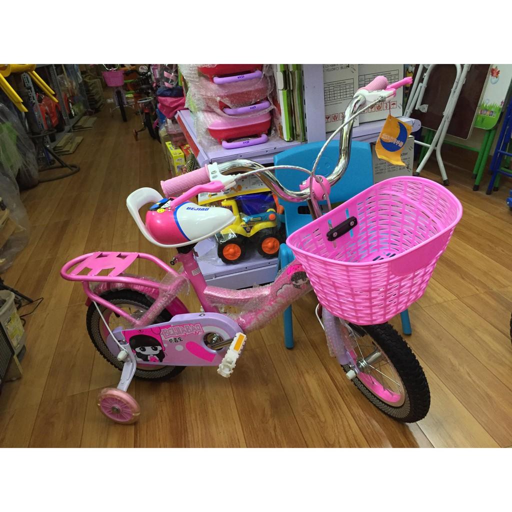 Xe Đạp Mẫu Bé Gái 12 inches (chưa lắp giáp )
