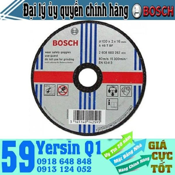 Đá cắt sắt Bosch 2608600267 - 100x2x16mm & 2608600267 - 100x2.5x16mm
