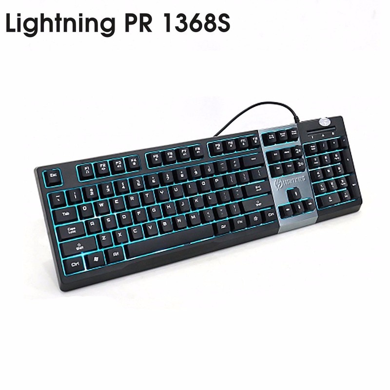Bàn phím chuyên Game Lightning PR1368S LEDChống nước, Cực bền 1
