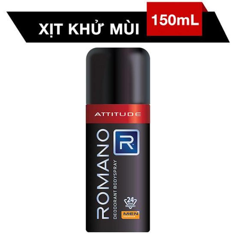 Xịt khử mùi Romano Attitude 150ml tốt nhất