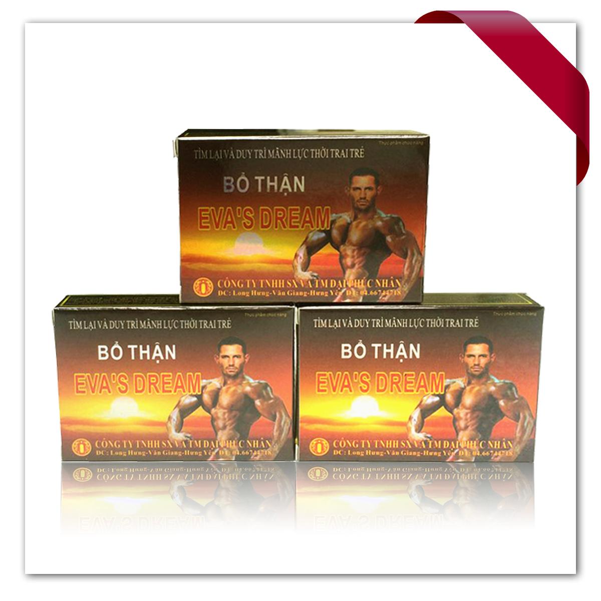 bộ đôi combo một hộp 2 gói Viên Uống Bổ thận nam Eva’s Dream nhập khẩu