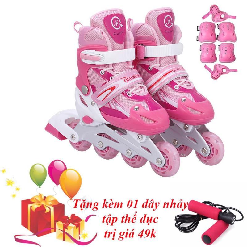 Phân phối Giày Trượt Patin Gắn Đinh Phát Sáng Bánh & Đồ Bảo Hộ ( SIZE L ) - VIVA SPORT (TẶNG 1 DÂY NHẢY)