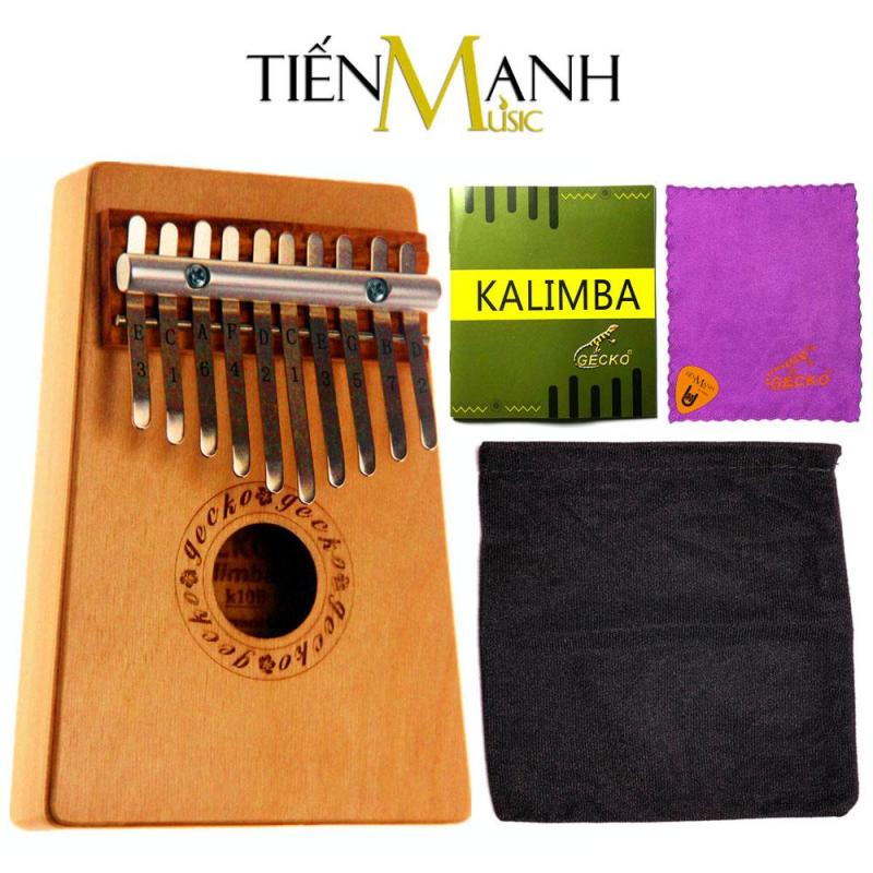 Đàn Kalimba Gecko 10 Phím K10B (Gỗ Bạch Dương - Mbira Thumb Finger Piano 10 Keys - Kèm túi, Khăn lau, Sách học, Móng gẩy Tiến Mạnh Music - Cho trẻ cảm thụ Âm Nhạc và người mới chơi Nhạc Cụ)