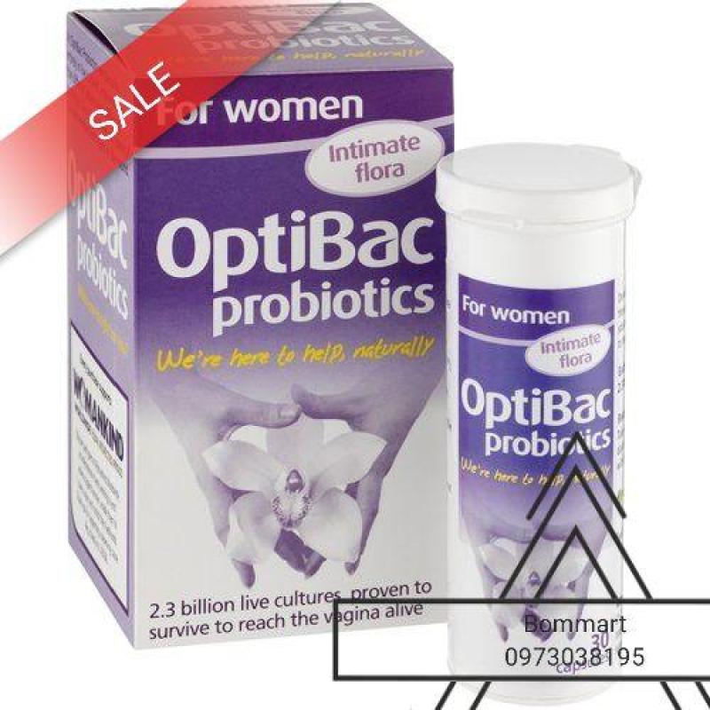 Optipac probiotics tím trị viêm nhiễm phụ nữ hộp 30v nhập khẩu