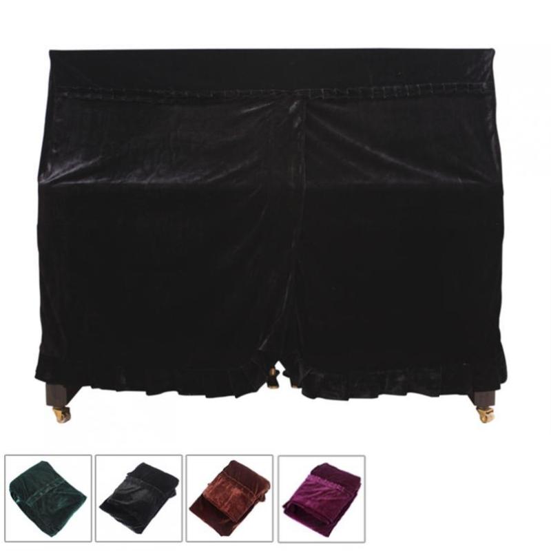 1pc Purple Upright Piano Pleuche Dust-proof Cover Dust Guard Tool Malaysia