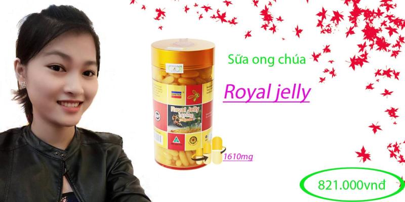 Sữa ong chúa Royal Jelly 1610mg 6% 10 HDA Úc (365 viên) nhập khẩu