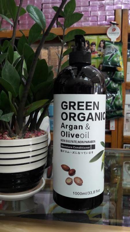 Dầu xả Argan & oliu Green Organic Nhật Bản 1000ml cao cấp