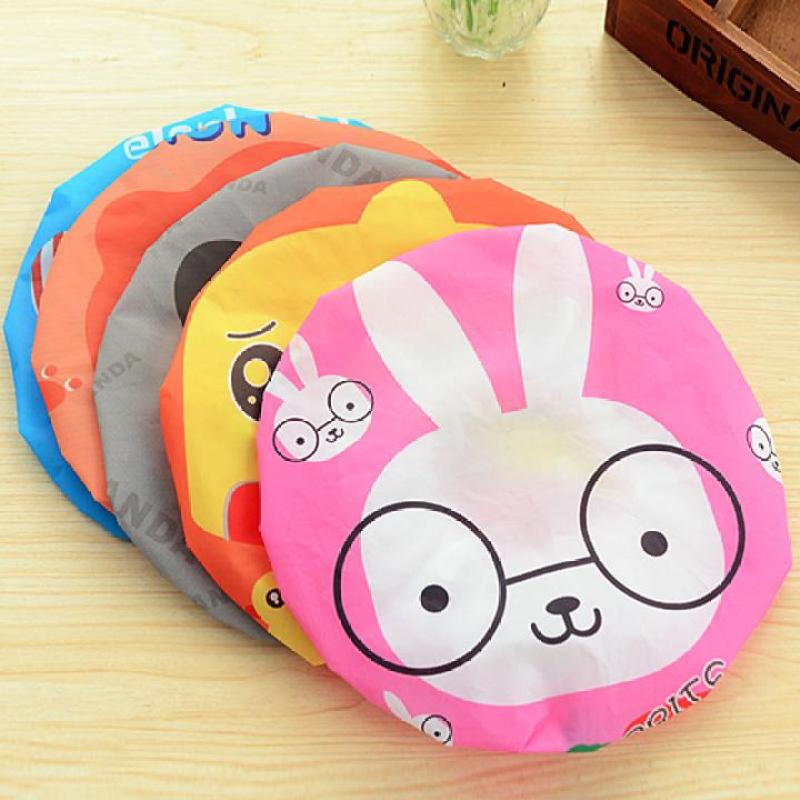 Mũ trùm đầu ủ tóc chống nước dễ thương ngộ nghĩnh