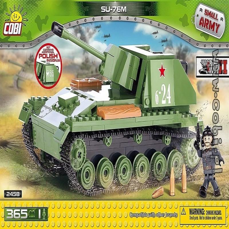 TLM COBI 2458 LẮP RÁP XE BÁNH XÍCH SU76  TLM COBI 2458 TANK SU76 ASSEMBLY TOY COBI – Review sản phẩm
