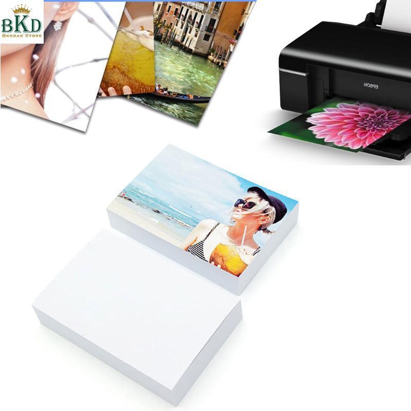 Bkodak Store 100 Sheets Weight 115gsm White A4 Glossy Photo Paper