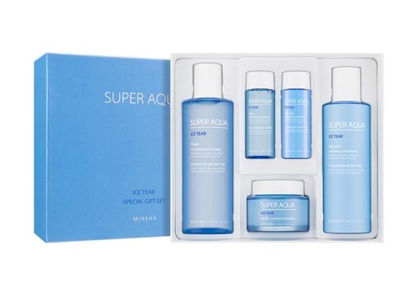 미샤 수퍼 아쿠아 아이스 티어 기초화장품 3종 세트 - Missha Super Aqua Ice Tear Special Gift Set nhập khẩu