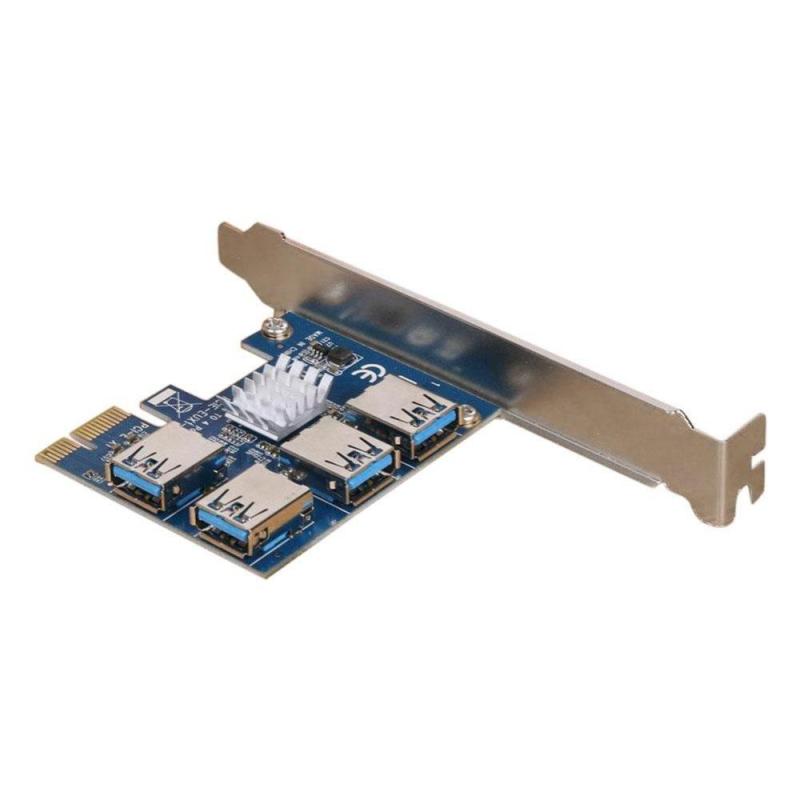 Bảng giá New PCI Expansion Card 1 to 4 PCI Slots USB 3.0 Converter Adatper PCIE Riser Cards For Bitcoin Mining Device Phong Vũ