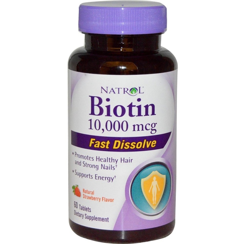 Viên uống mọc tóc tan nhanh Natrol Biotin Fast Dissolve