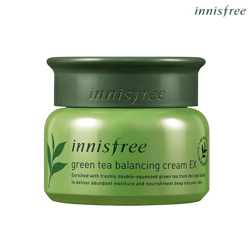 Kem dưỡng ẩm từ trà xanh đảo Jeju Innisfree Green Tea Balancing Cream EX 50ml (NEW)