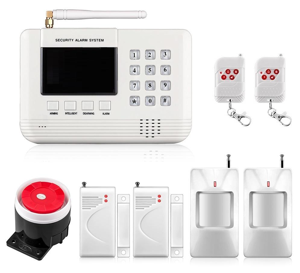 Bộ Báo Động Chống Trộm Dùng Sim GS-6000+ 1 Cửa Từ + 1 Đầu Dò Hông Ngoại