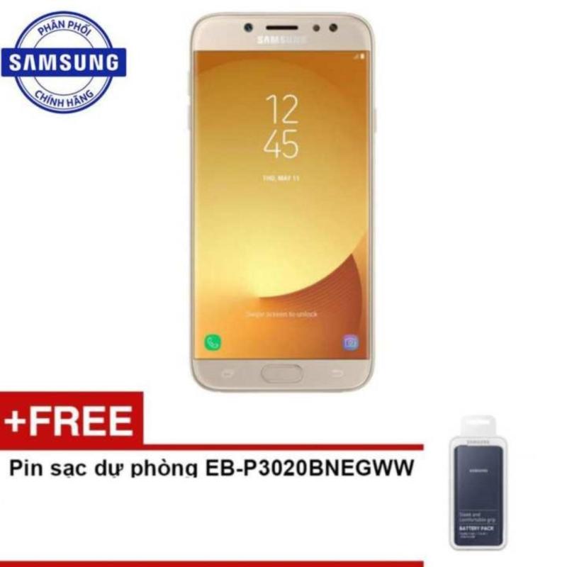Samsung Galaxy J7 Pro 2017 32GB Ram 3GB (Vàng) - Hãng phân phối chính thức + Pin sạc dự phòng EB-P3020BNEGWW
