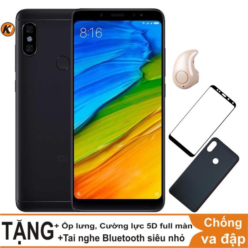 Xiaomi Redmi Note 5 Pro 32GB Ram 3GB Khang Nhung (Đen) + Ốp lưng + Cường lực 5D full màn (Đen) + Tai nghe Bluetooth siêu nhỏ
