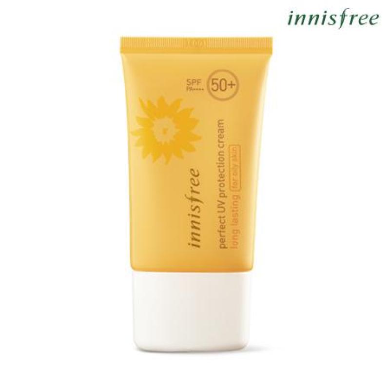 Kem chống nắng toàn diện lâu trôi dành cho da dầu Innisfree Perfect UV Protection Cream Longlasting for oily skin SPF50 50ml cao cấp