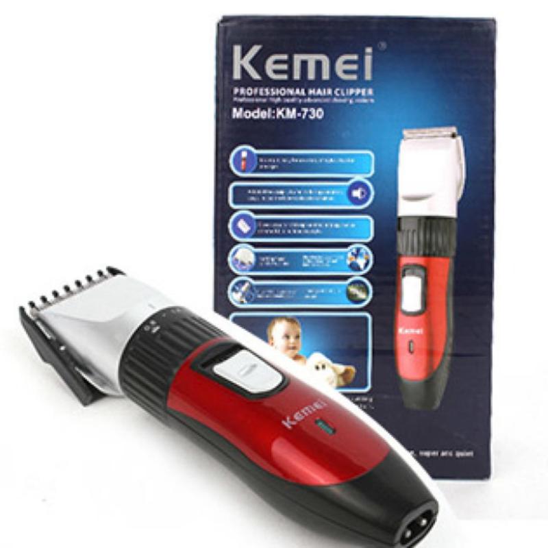 Tông đơ cắt tóc chuyên nghiệp Kemei KM-730/tông đơ cắt tóc trẻ em (Đỏ)