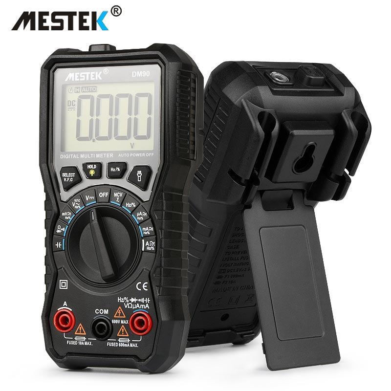 MESTEK DM90 mini multimeter digital multimeter auto range tester multimetre better than pm18c multi meter multitester - intl
