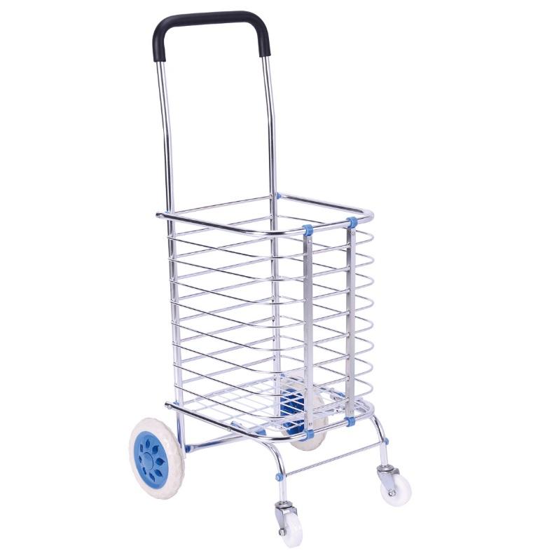 Xe Keo Đi Chợ Đa Năng INOX 4 bánh TI897