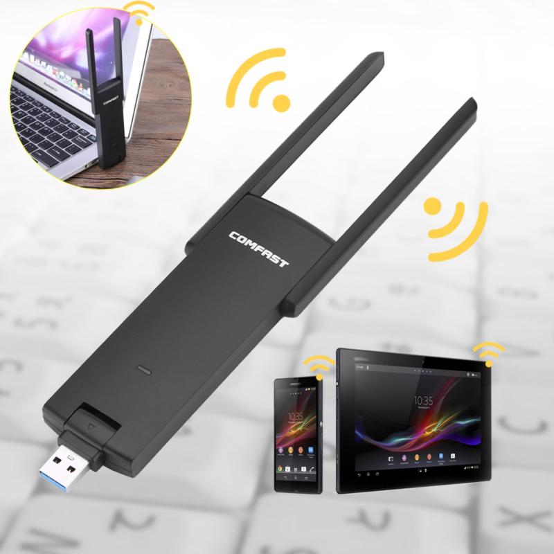 Bảng giá Comfast 2.4G+5GHz Dual Band AC 1200M Wireless Signal USB3.0 WiFi Speed Adapter Extender - intl Phong Vũ