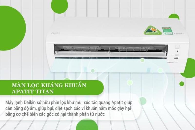Bảng giá MÁY LẠNH DAIKIN FTKQ25SVMV ( INVERTER, 1HP)