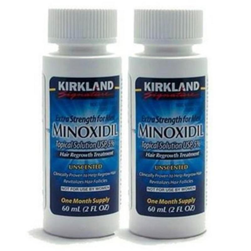 Bộ 2 dung dịch mọc tóc Kirkland Minoxidil 5% dạng lỏng (60ml) cao cấp