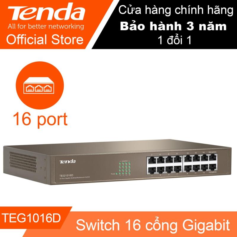 Bảng giá Thiết bị Switch 16 cổng tốc độ Gigabit TENDA TEG1016D - Hãng Phân phối chính thức Phong Vũ