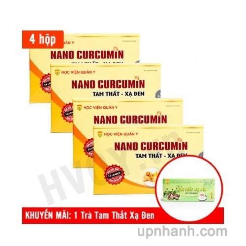 HA XINH MỘT HỘP Viên uống điều trị viêm loét dạ dày Nano Curcumin Tam Thất Xạ Đen Học Viện Quân Y