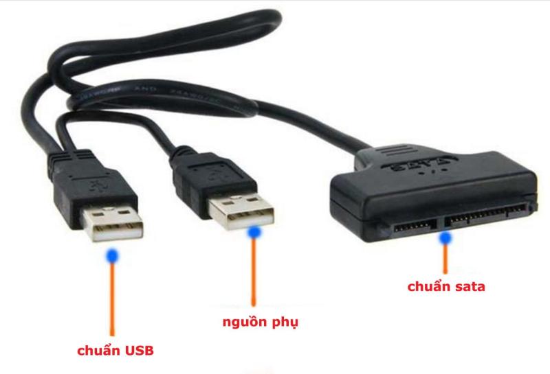 Bảng giá Cáp chuyển Sata to USB 2.0 SL-205 cho ổ cứng  laptop 2.5inch ( Đen) Phong Vũ