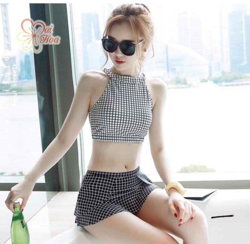 Nơi bán Bikini 2 Mảnh Kiểu Ca Rô Mới Nhất AT019 MAI HOA