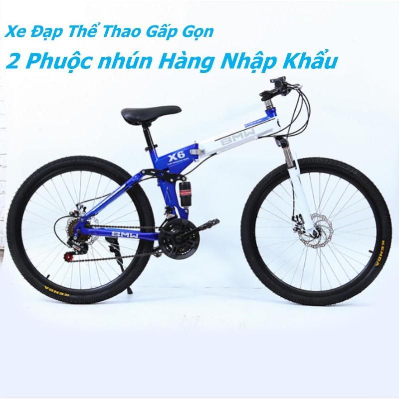 Phân phối Xe đạp leo núi gấp gọn Xpro cao cấp 2 phuộc nhún 2 thắng đĩa