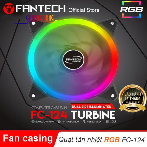Bảng giá Quạt tản nhiệt Siêu êm 12V DC  LED RGB ( chống nước) Fantech FC124 Phong Vũ