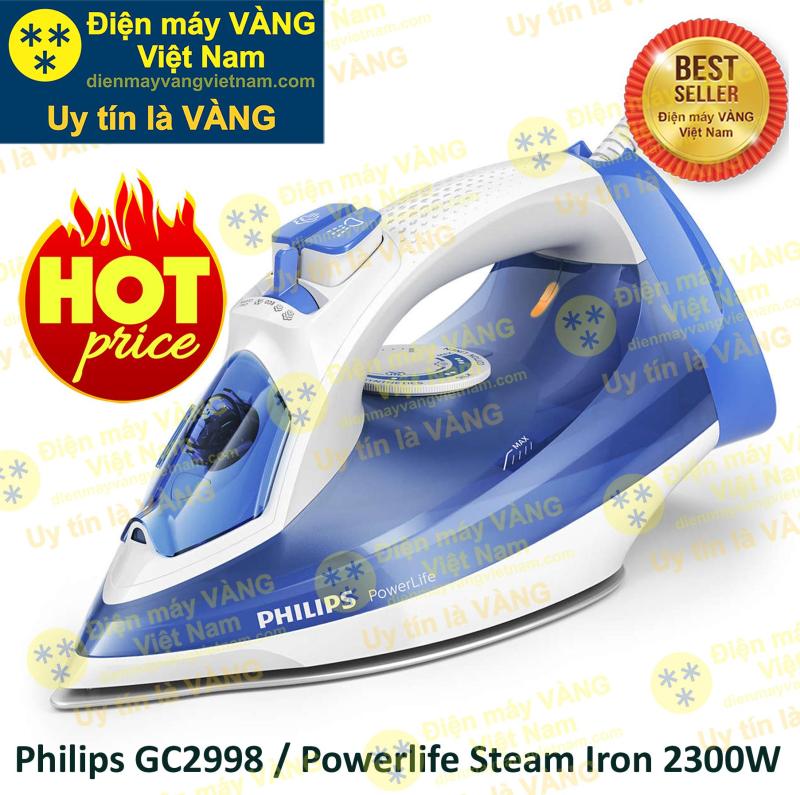Bàn ủi hơi nước Philips GC2990 (Xanh) - Hàng nhập khẩu