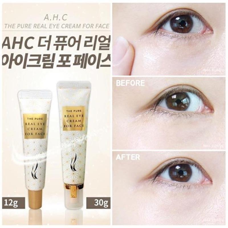 Kem chống nhăn trị thâm quầng mắt AHC The Pure Real Eyecream For Face 30g