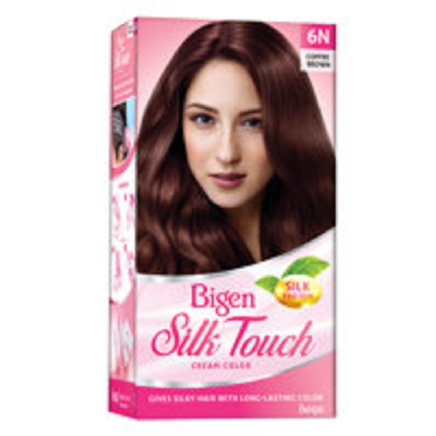 Thuốc Nhuộm Tóc Bigen Silk Touch 6N: Nâu café
