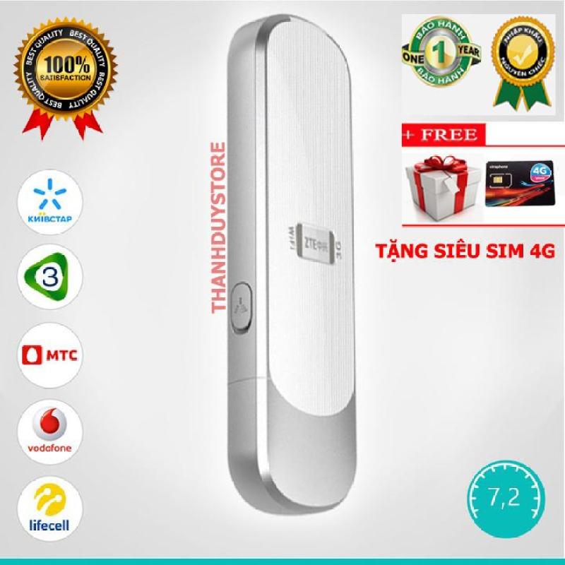 Bảng giá USB 3G 4G phát wifi ZTE MF70 21.6Mbps tặng kèm siêu sim 4g 120gb Phong Vũ