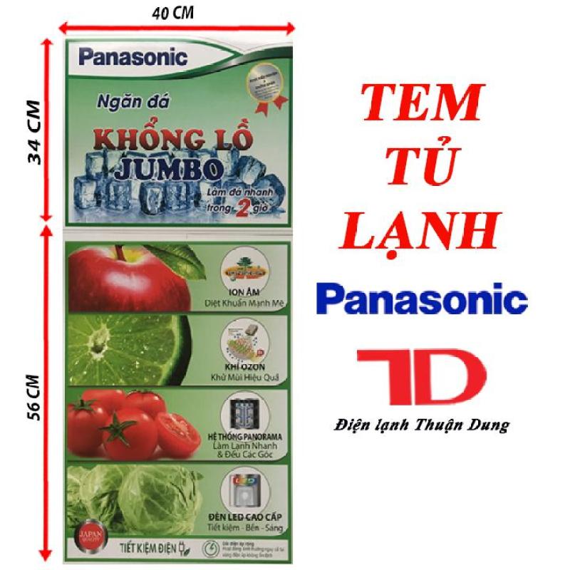 TEM DÁN TỦ LẠNH PANASONIC - TẶNG KÈM BĂNG KEO 2 MẶT