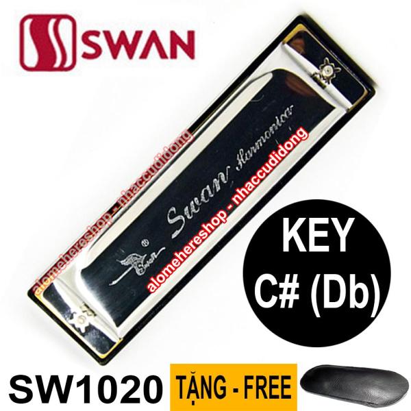 Kèn harmonica Swan SW1020 Key C# (Db) Bạc