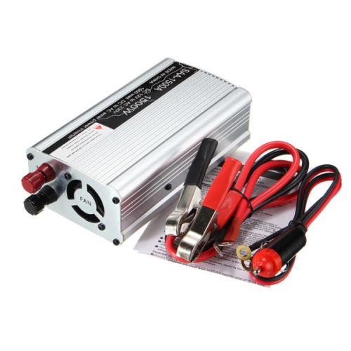 SK Silver Sliver Solar Power Inverter 300-1500W Peak 12V DC To 230V AC Modified Sine Converter