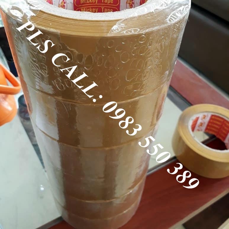 Combo 6 cuộn băng dính dán thùng 0.5kg 1 cuộn Đ
