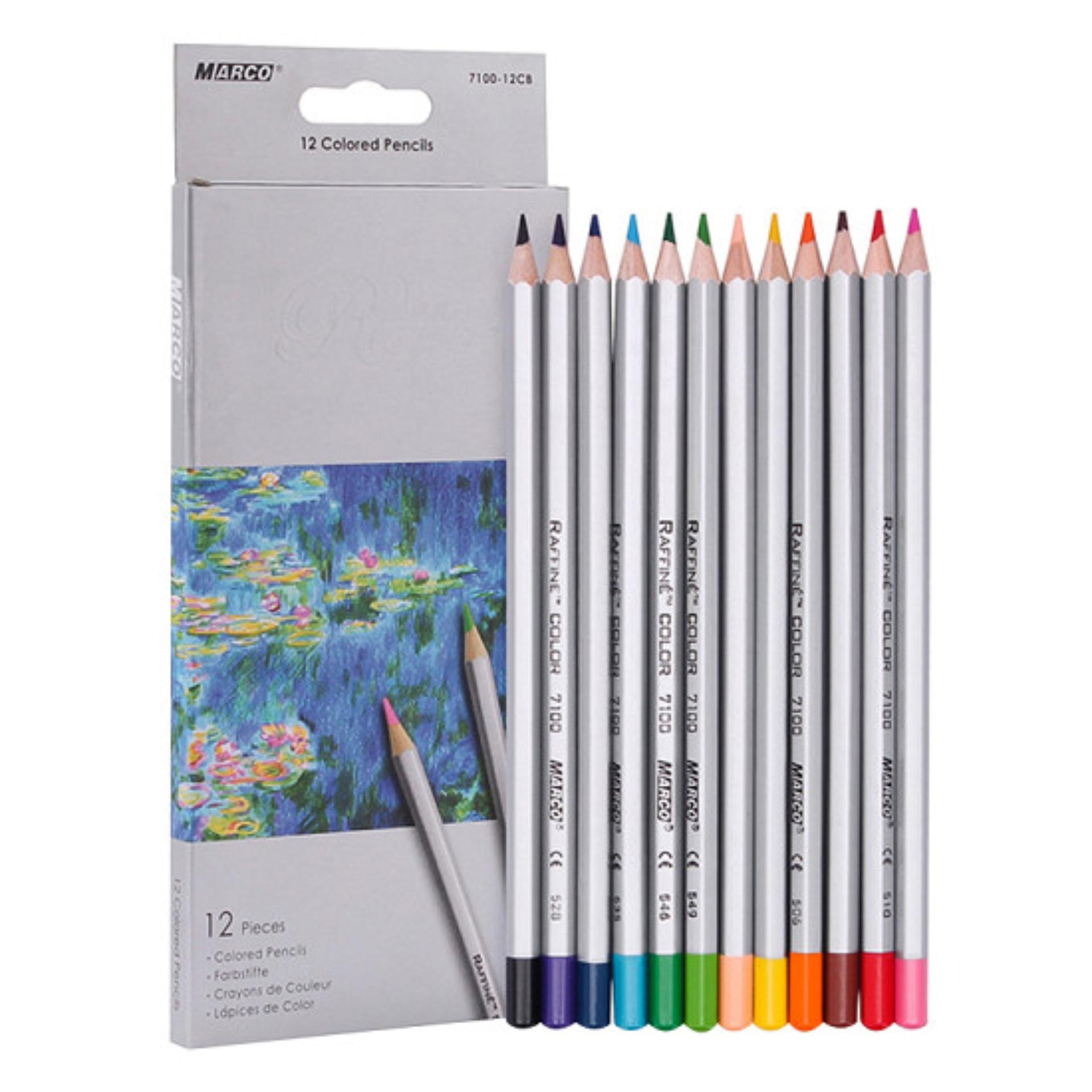 Mua BỘ CHÌ TÔ 12 MÀU KHÔ CAO CẤP MARCO RAFFINE 7100-12CB (HỘP GIẤY)