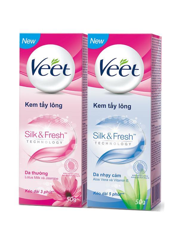 Kem tẩy lông Veet Silk Fresh 25gram - Dùng cho da nhạy cảm nhập khẩu