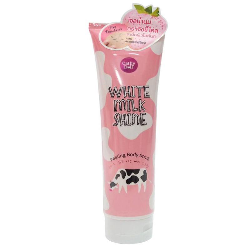 Tẩy da chết toàn thân CATHY DOLL WHITE MILK SHINE 320ml